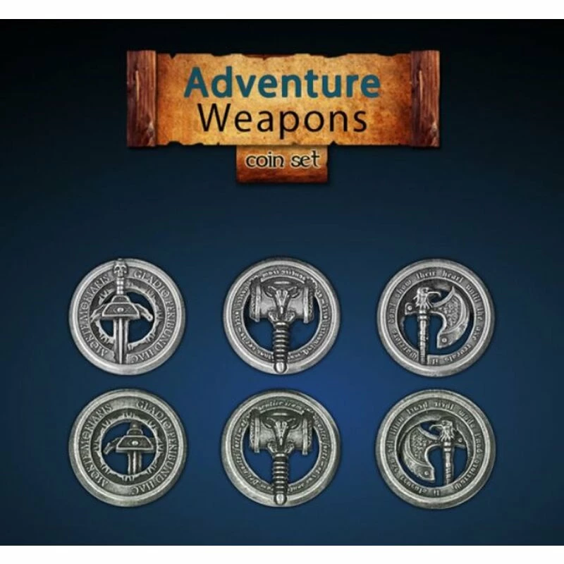 Adventure Weapons Tokens (12) 3 Adventure Weapons Tokens (12)
