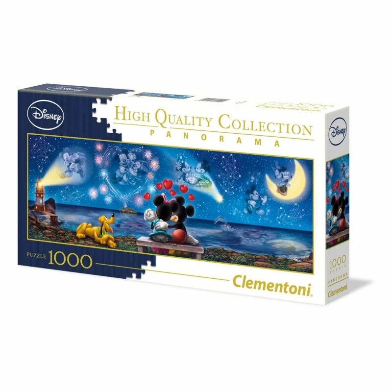 Clementoni Disney Panorama Puzzle Mickey & Minnie (1000 Teile) 5 Clementoni Disney Panorama Puzzle Mickey & Minnie (1000 Teile) – Bild 3