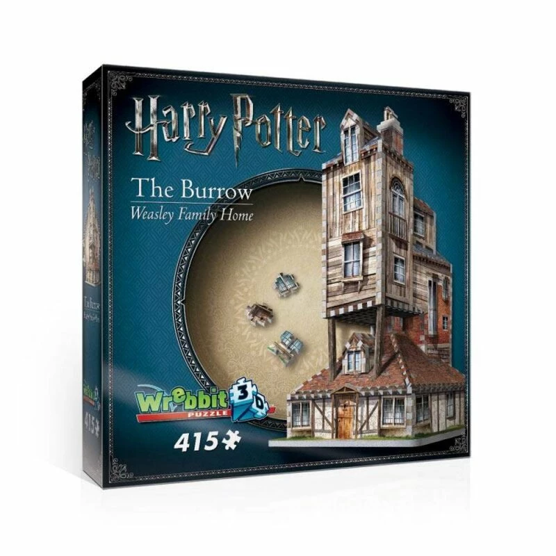 Harry Potter 3D Puzzle Fuchsbau (Haus Der Weasleys) (415 Teile) 4 Harry Potter 3D Puzzle Fuchsbau (Haus Der Weasleys) (415 Teile) – Bild 2