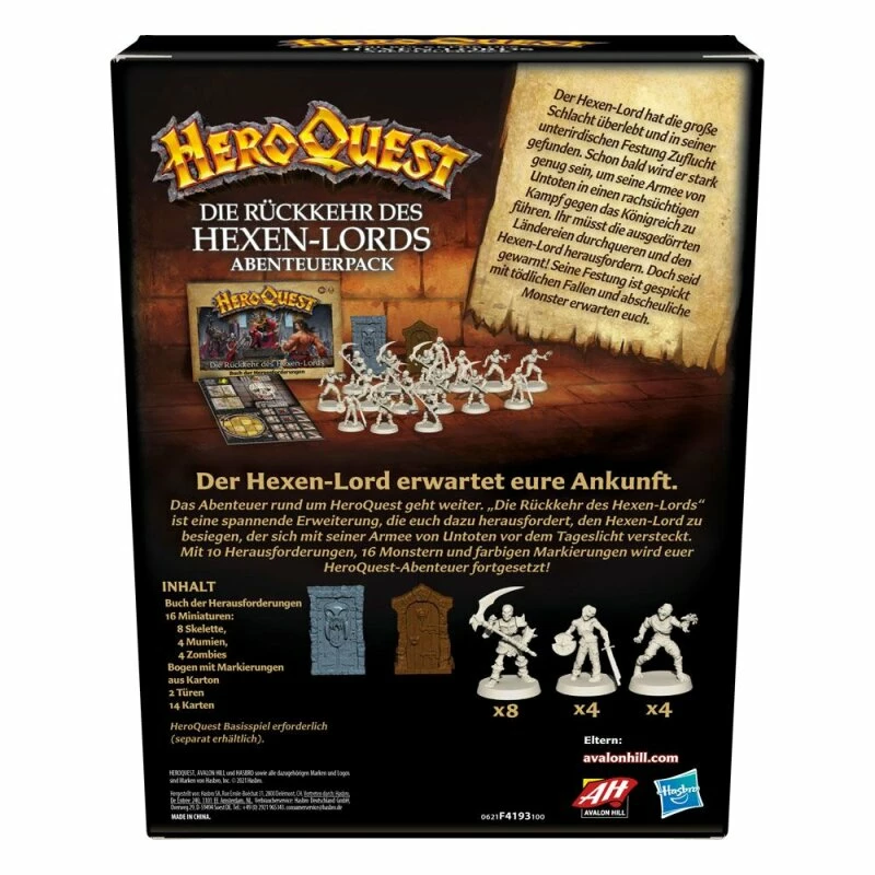 Hasbro HeroQuest 2022 - Die Rückkehr Des Hexen-Lords Abenteuerpack (DE) 7 Hasbro HeroQuest 2022 - Die Rückkehr Des Hexen-Lords Abenteuerpack (DE) – Bild 5
