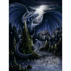 Puzzle: Der Schwarzblaue Drache (1500 Teile) -FANTASYWELT Verkäufe puzzle der schwarzblaue drache 1500 teile2