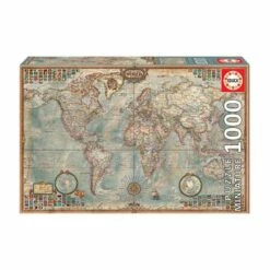 EDUCA Puzzle: Miniature Map Of The World (1000 Teile)