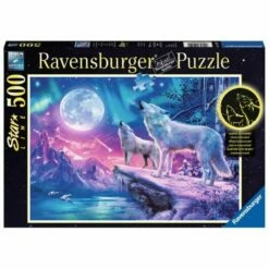 Ravensburger Puzzle - Wolf Im Nordlicht (500 Teile)