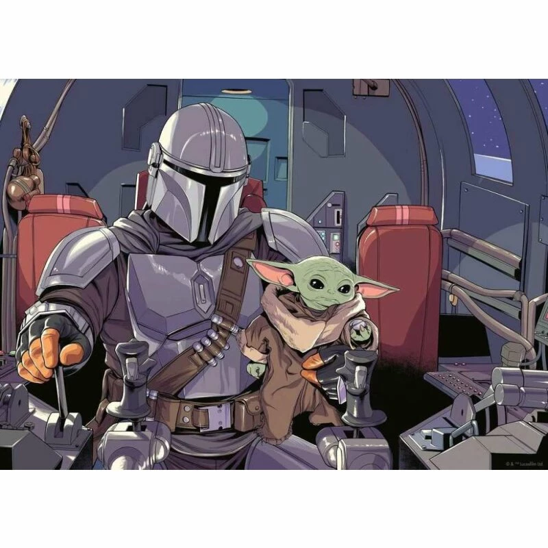 Star Wars The Mandalorian Puzzle Cartoon (1000 Teile) 3 Star Wars The Mandalorian Puzzle Cartoon (1000 Teile)