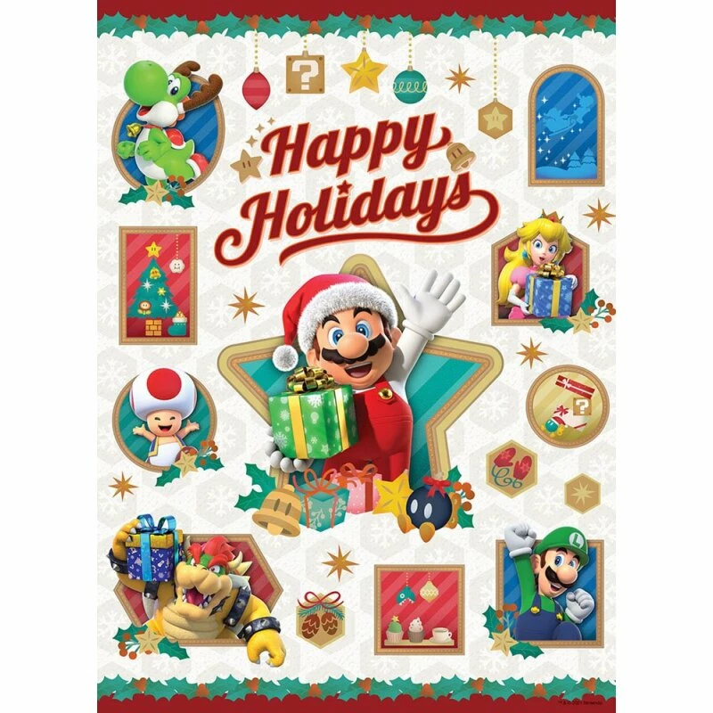USAopoly Super Mario "Happy Holidays" Puzzle (1000 Teile) 4 USAopoly Super Mario "Happy Holidays" Puzzle (1000 Teile) – Bild 2